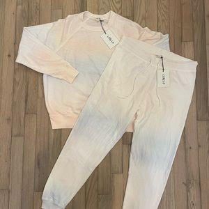 matching tie dye sweat set leallo